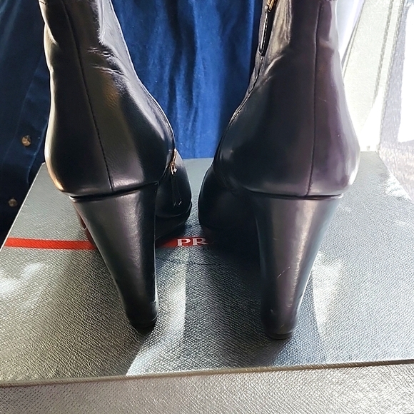 Prada leather wedge boots - Picture 6 of 8